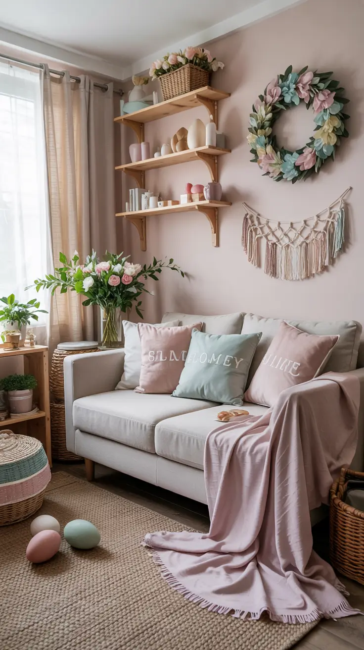 Easter Home Decor 2026: Easy DIY Ideas for a Pastel Spring Living Room & Front Porch