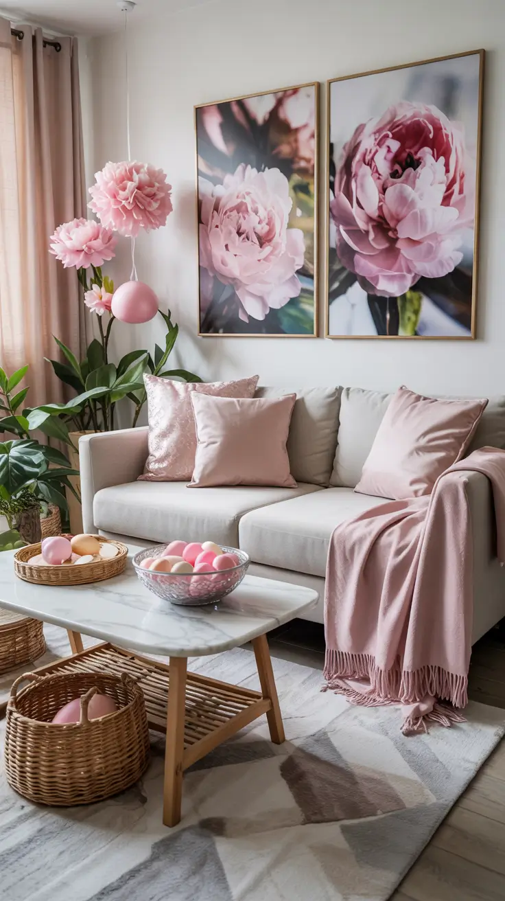 Easter Home Decor 2026: Easy DIY Ideas for a Pastel Spring Living Room & Front Porch