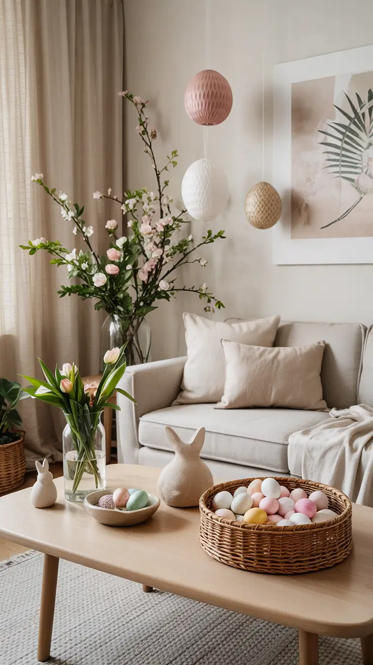 Easter Home Decor 2026: Easy DIY Ideas for a Pastel Spring Living Room & Front Porch