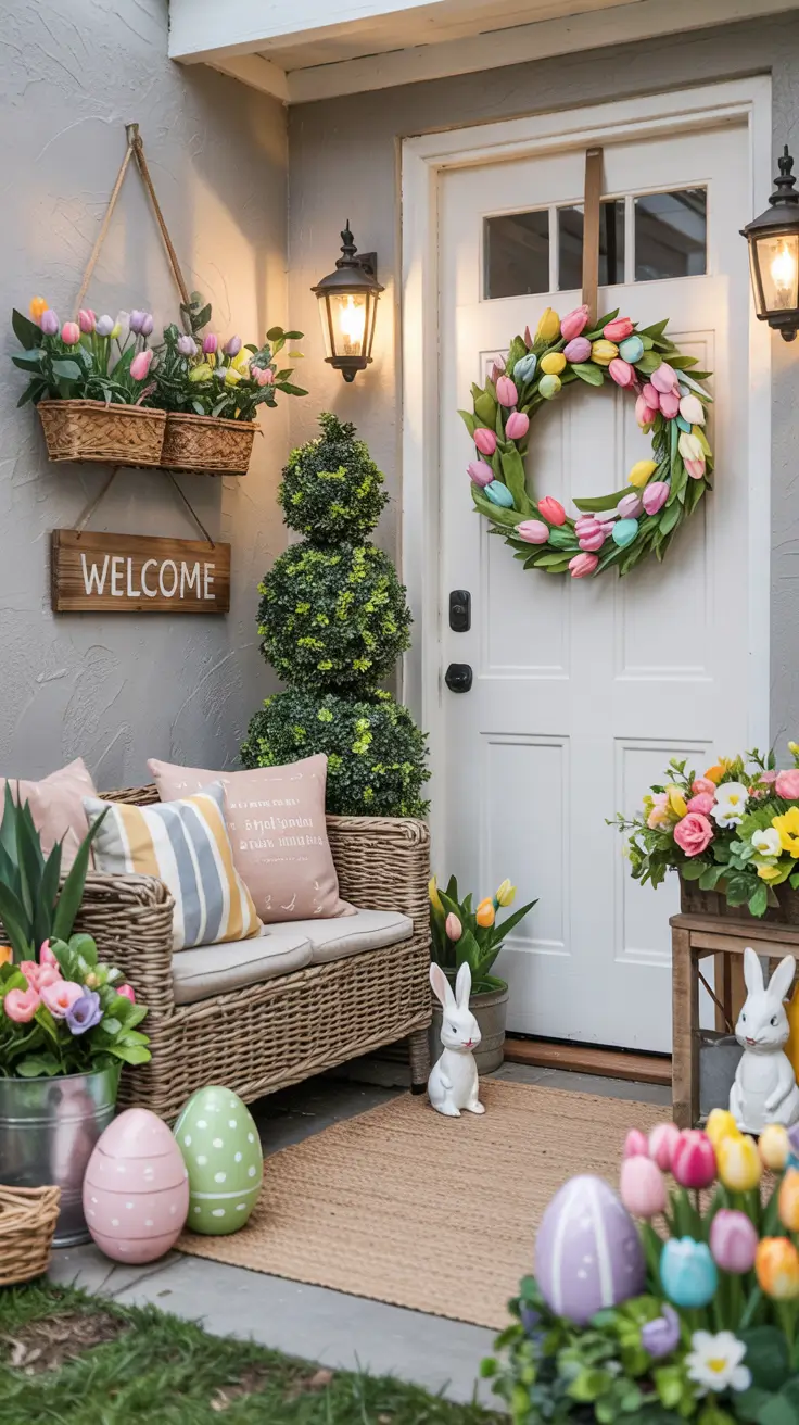 Easter Home Decor 2026: Easy DIY Ideas for a Pastel Spring Living Room & Front Porch