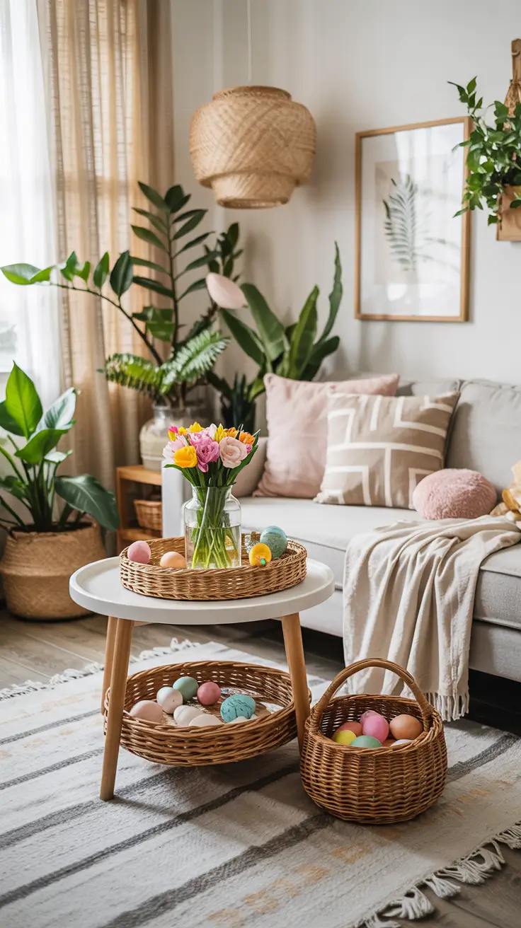 Easter Home Decor 2026: Easy DIY Ideas for a Pastel Spring Living Room & Front Porch