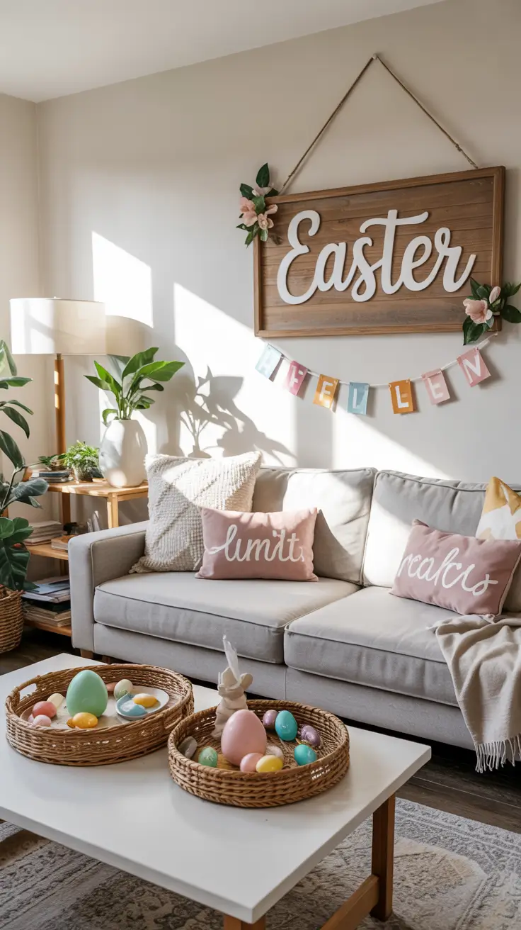 Easter Home Decor 2026: Easy DIY Ideas for a Pastel Spring Living Room & Front Porch