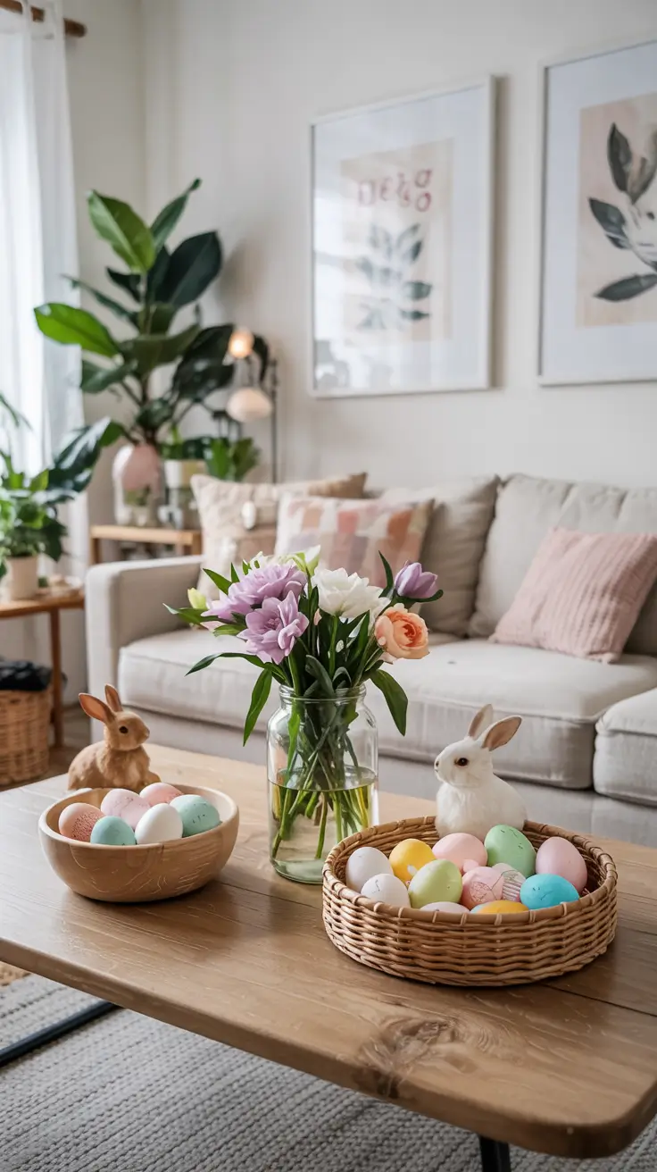 Easter Home Decor 2026: Easy DIY Ideas for a Pastel Spring Living Room & Front Porch