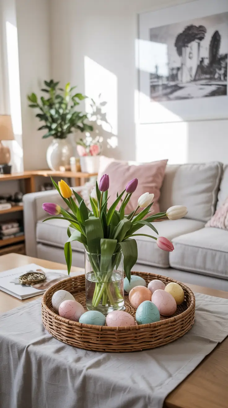 Easter Home Decor 2026: Easy DIY Ideas for a Pastel Spring Living Room & Front Porch