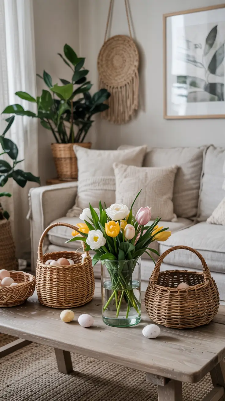 Easter Home Decor 2026: Easy DIY Ideas for a Pastel Spring Living Room & Front Porch
