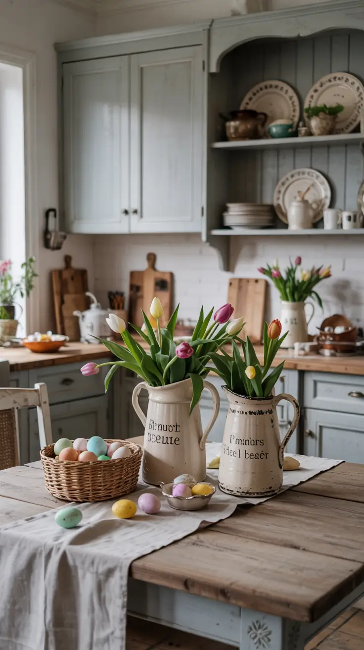 Easter Kitchen Decor Ideas 2026: Rustic, DIY, Farmhouse & French Country Inspiration