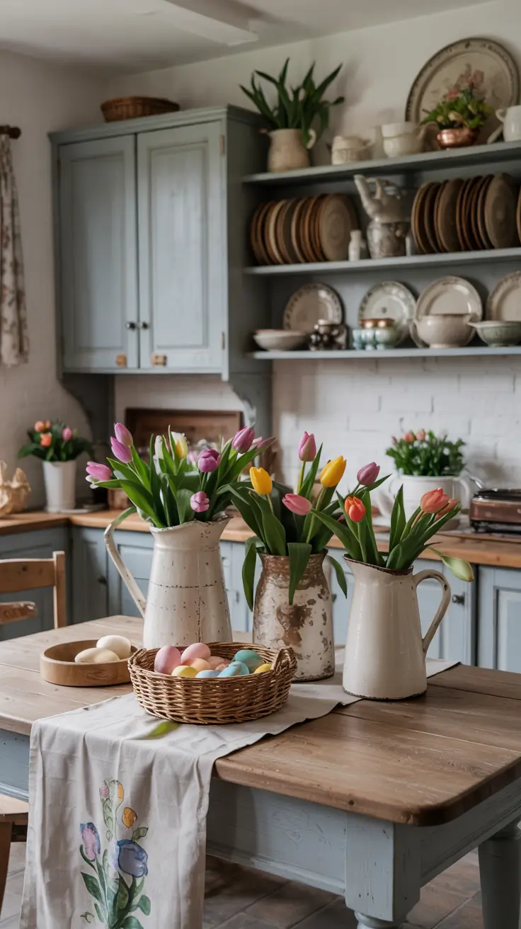Easter Kitchen Decor Ideas 2026: Rustic, DIY, Farmhouse & French Country Inspiration