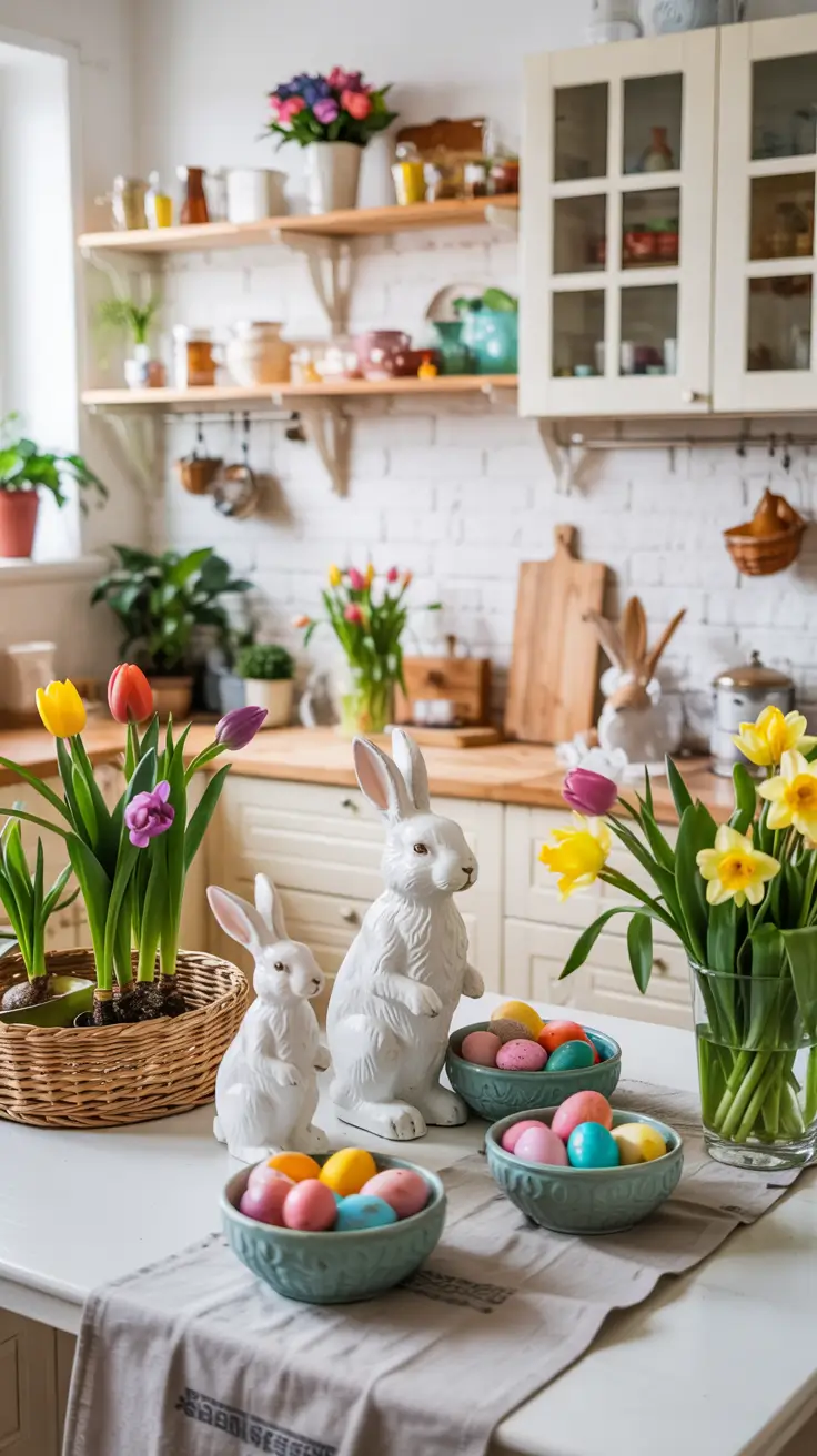Easter Kitchen Decor Ideas 2026: Rustic, DIY, Farmhouse & French Country Inspiration