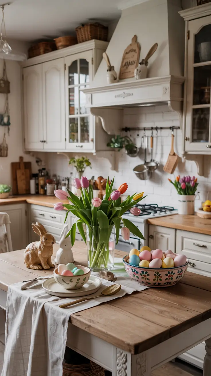 Easter Kitchen Decor Ideas 2026: Rustic, DIY, Farmhouse & French Country Inspiration