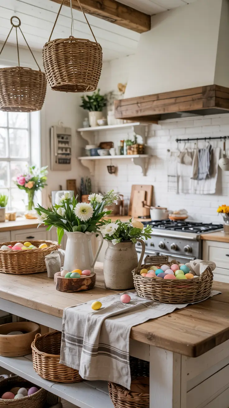 Easter Kitchen Decor Ideas 2026: Rustic, DIY, Farmhouse & French Country Inspiration