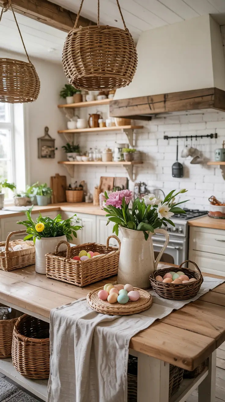 Easter Kitchen Decor Ideas 2026: Rustic, DIY, Farmhouse & French Country Inspiration