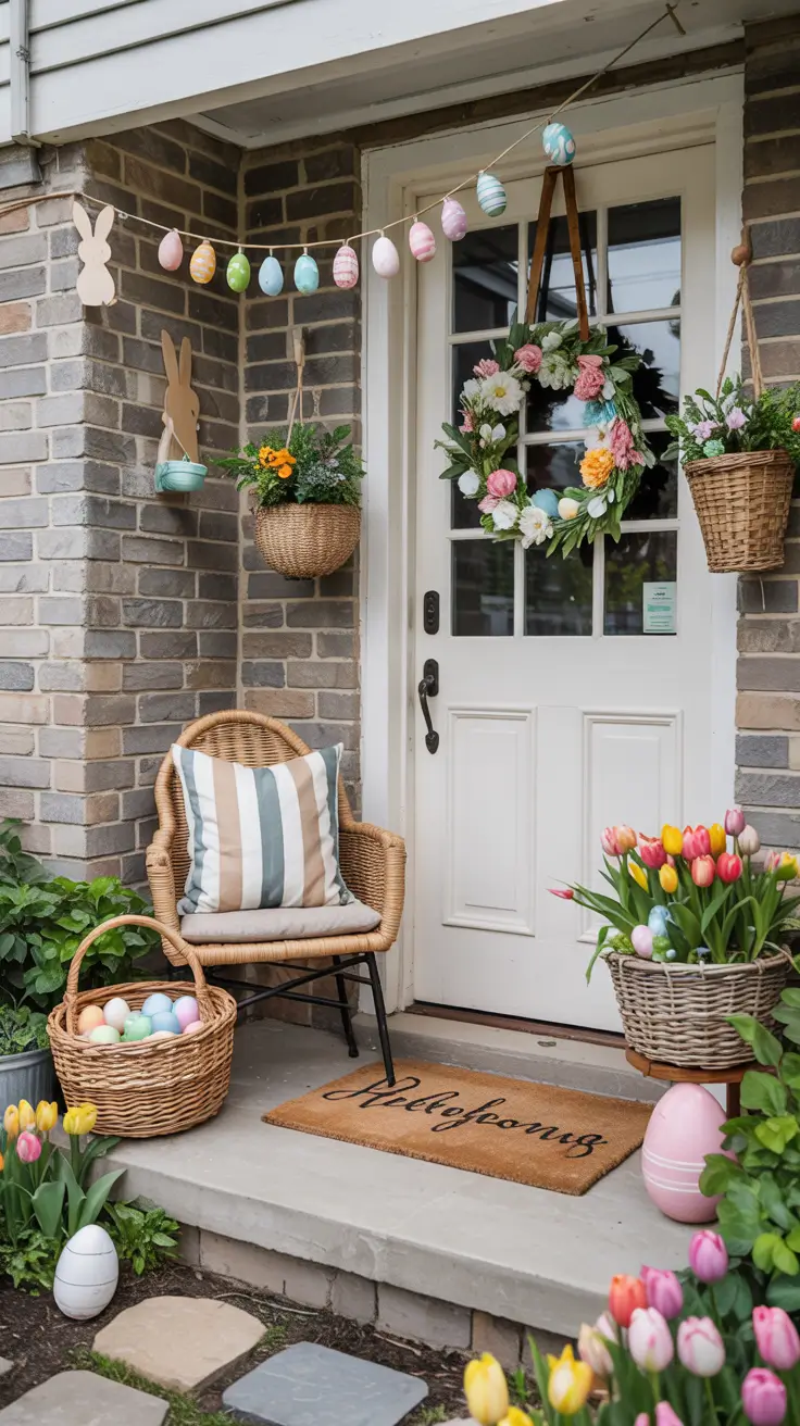 Easter Outdoor Decor Ideas 2026: Easy DIY Porch, Yard & Front Door Decorations