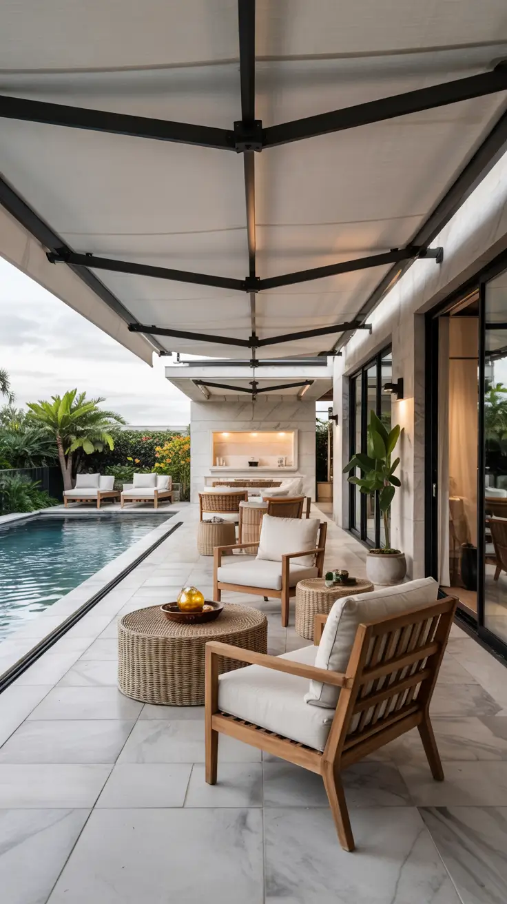 Retractable Awning Ideas 2026 for Stylish Patio, Backyard & Outdoor Living