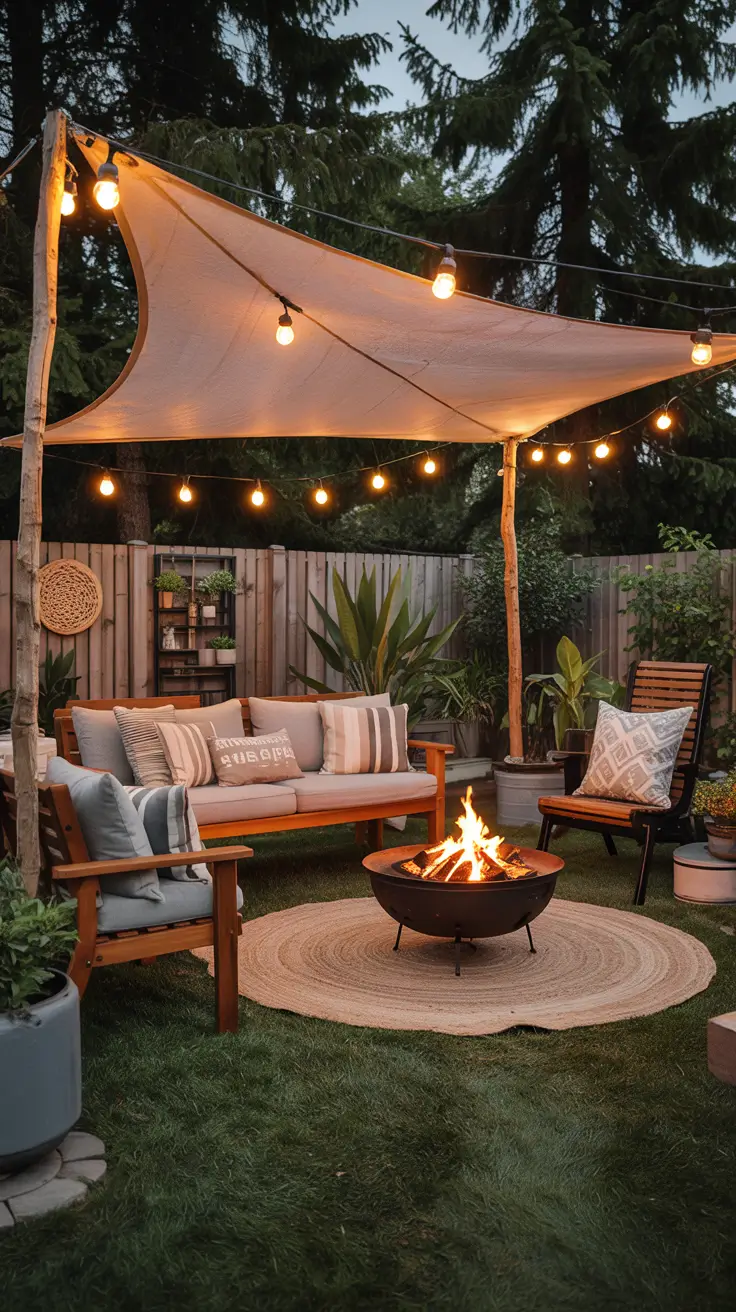 Shade Sail Backyard Ideas 2026: Triangle, Rectangle & Modern Sun Shade Designs
