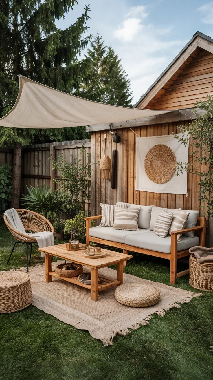 Shade Sail Backyard Ideas 2026: Triangle, Rectangle & Modern Sun Shade Designs