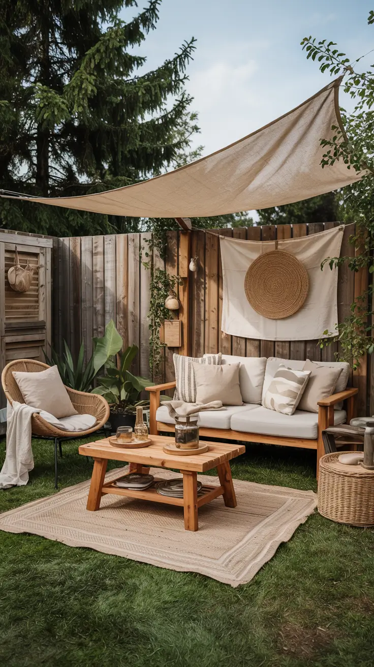 Shade Sail Backyard Ideas 2026: Triangle, Rectangle & Modern Sun Shade Designs