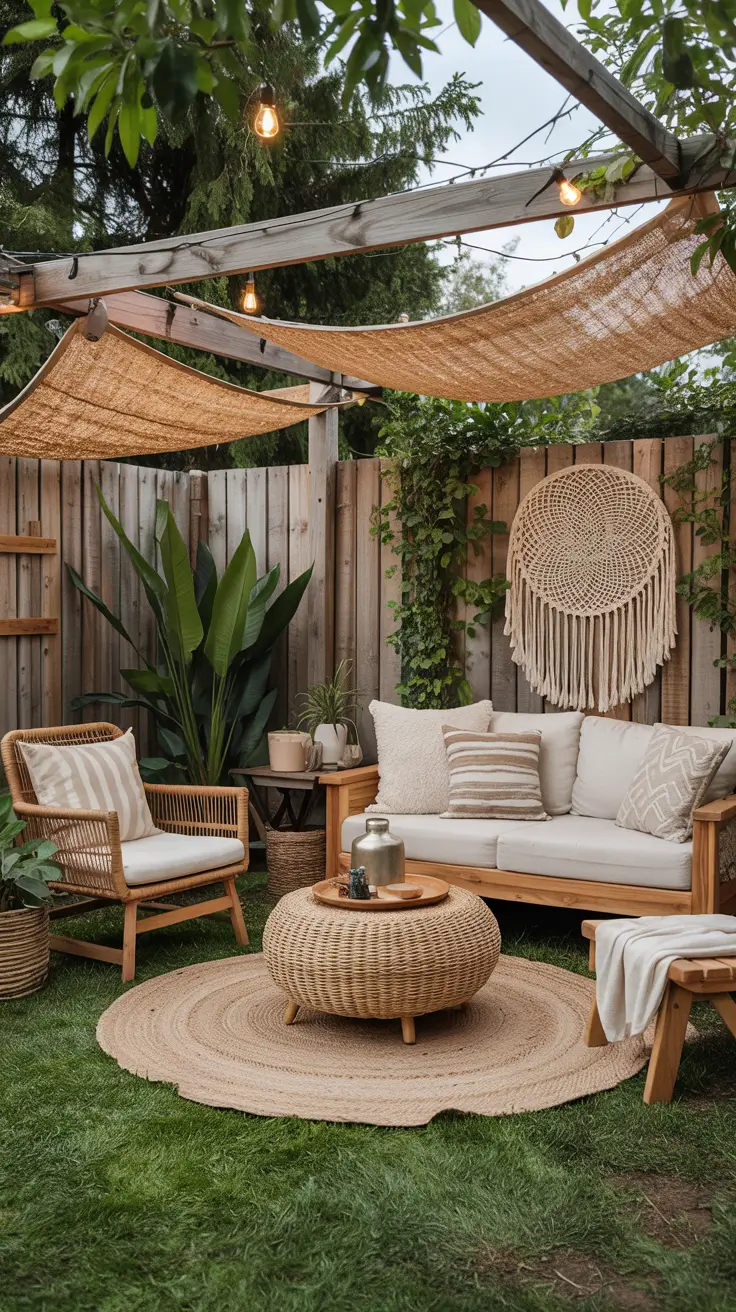 Shade Sail Backyard Ideas 2026: Triangle, Rectangle & Modern Sun Shade Designs