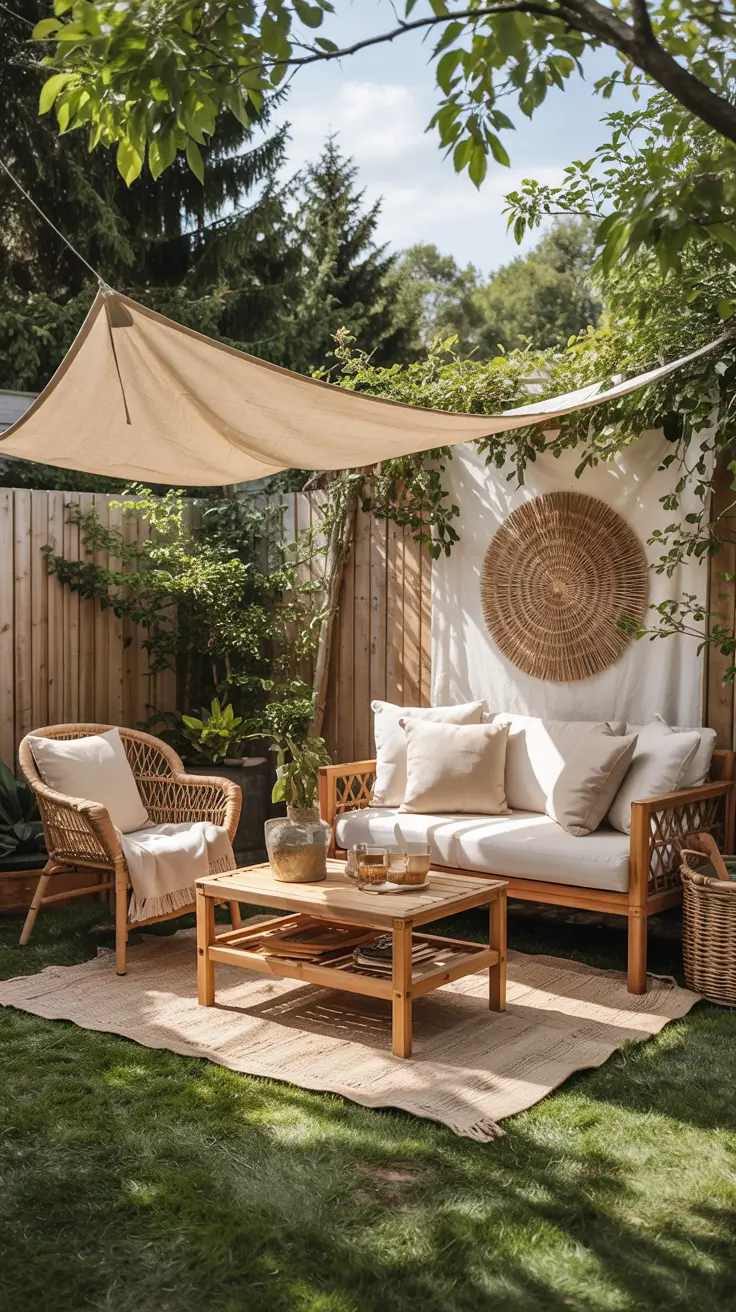 Shade Sail Backyard Ideas 2026: Triangle, Rectangle & Modern Sun Shade Designs