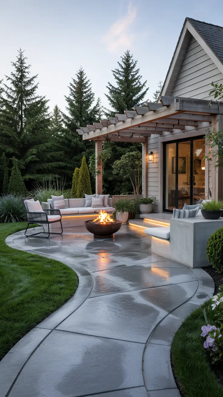 Stamped Concrete Patio Ideas 2026 - Modern Backyard Designs, Layouts, and Colors