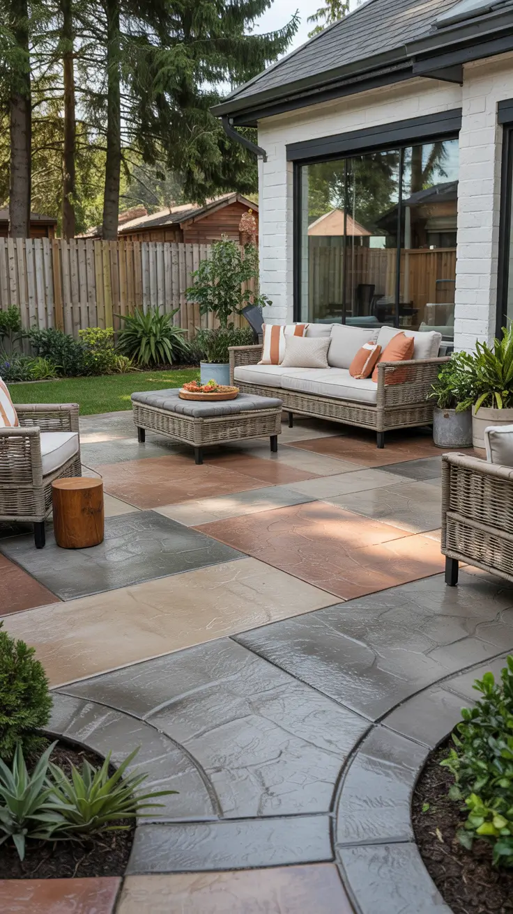 Stamped Concrete Patio Ideas 2026 - Modern Backyard Designs, Layouts, and Colors
