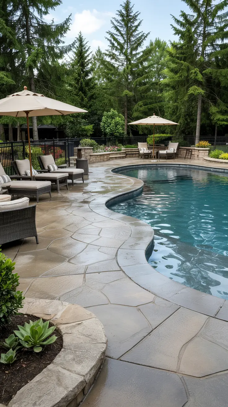 Stamped Concrete Patio Ideas 2026 - Modern Backyard Designs, Layouts, and Colors