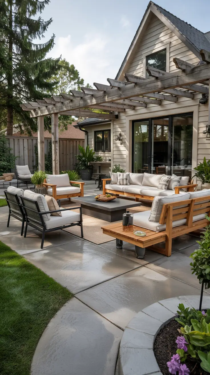 Stamped Concrete Patio Ideas 2026 - Modern Backyard Designs, Layouts, and Colors