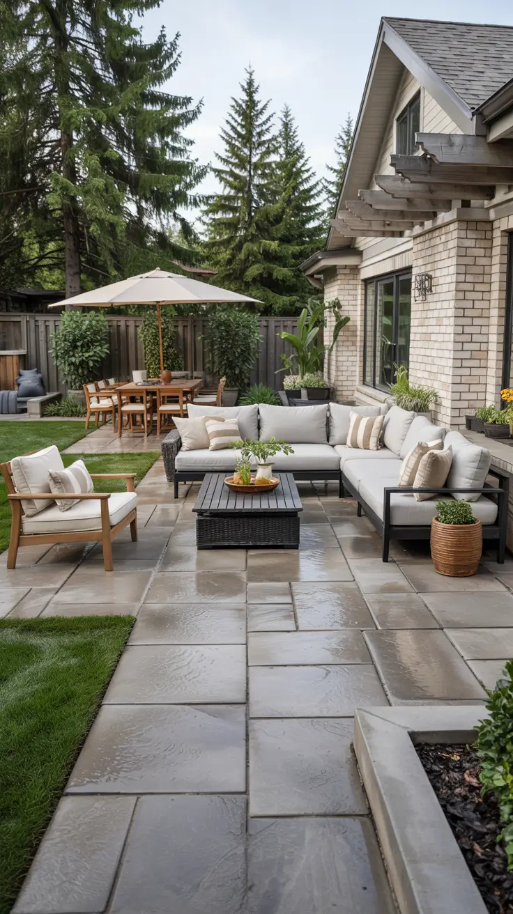 Stamped Concrete Patio Ideas 2026 - Modern Backyard Designs, Layouts, and Colors