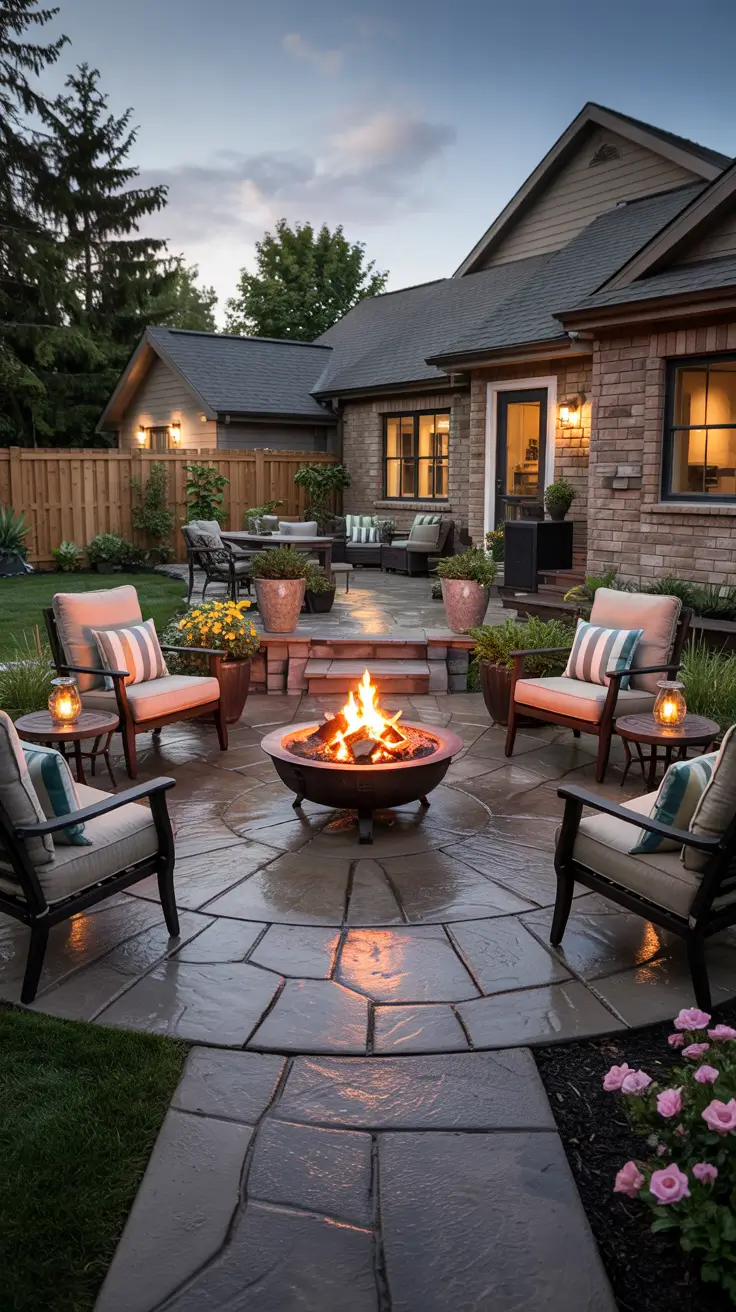 Stamped Concrete Patio Ideas 2026 - Modern Backyard Designs, Layouts, and Colors