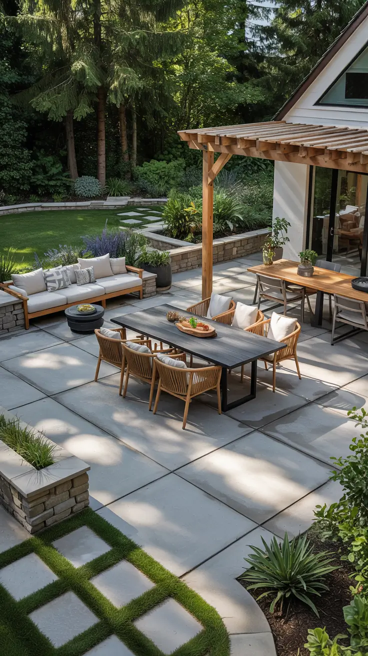 Stamped Concrete Patio Ideas 2026 - Modern Backyard Designs, Layouts, and Colors
