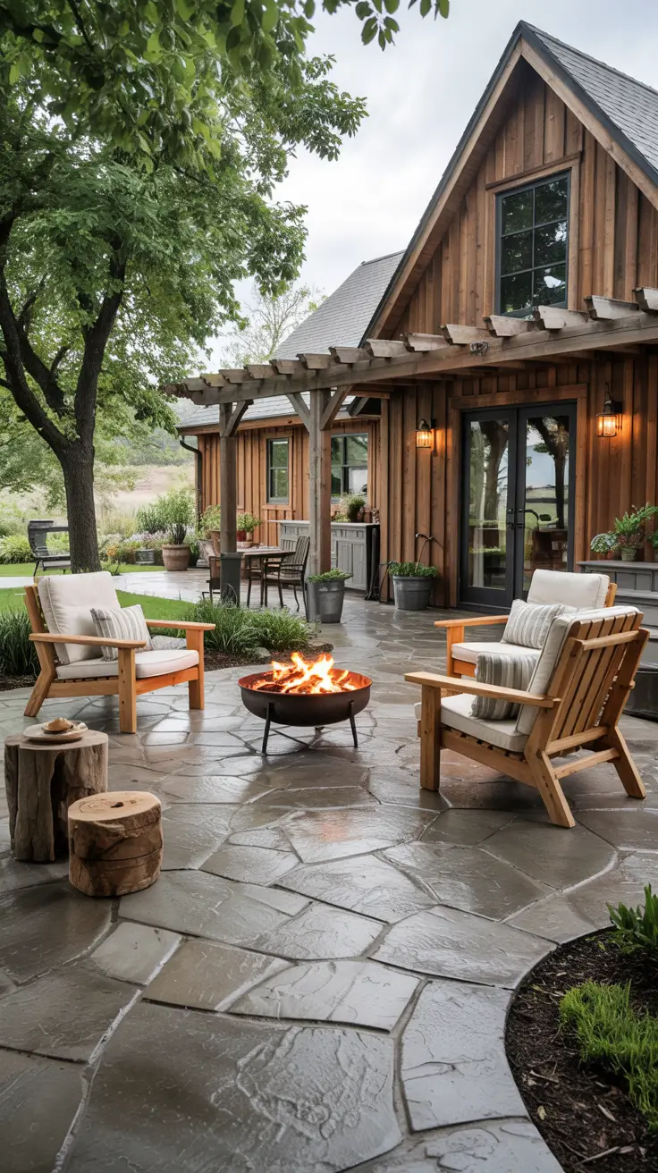 Stamped Concrete Patio Ideas 2026 - Modern Backyard Designs, Layouts, and Colors