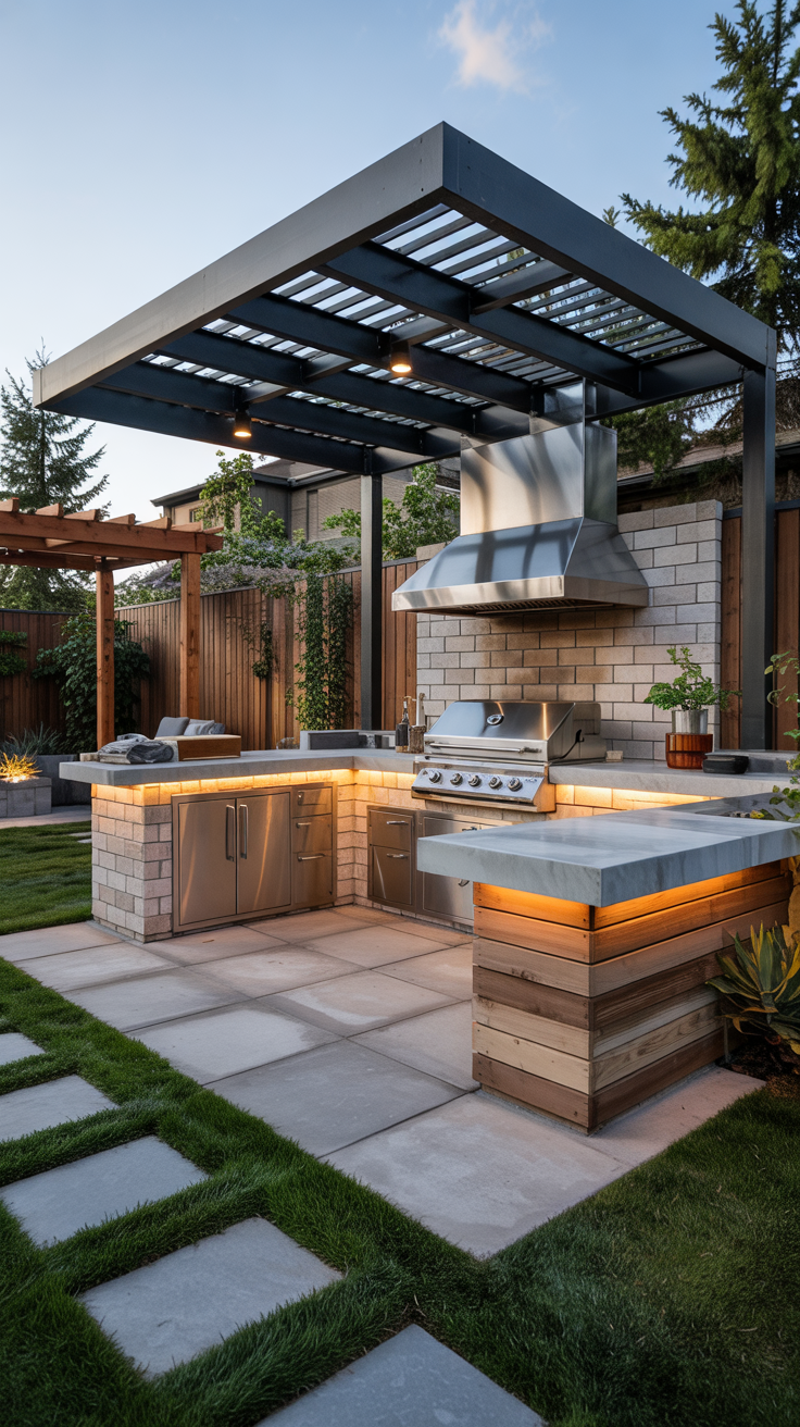 Outdoor BBQ Area with Roof 2026: Top Rooftop & Backyard Grill Design Ideas