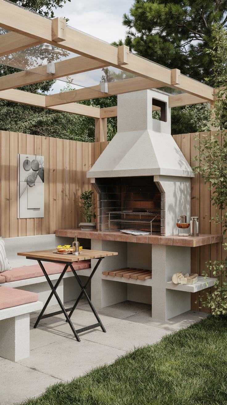 Outdoor BBQ Area with Roof 2026: Top Rooftop & Backyard Grill Design Ideas