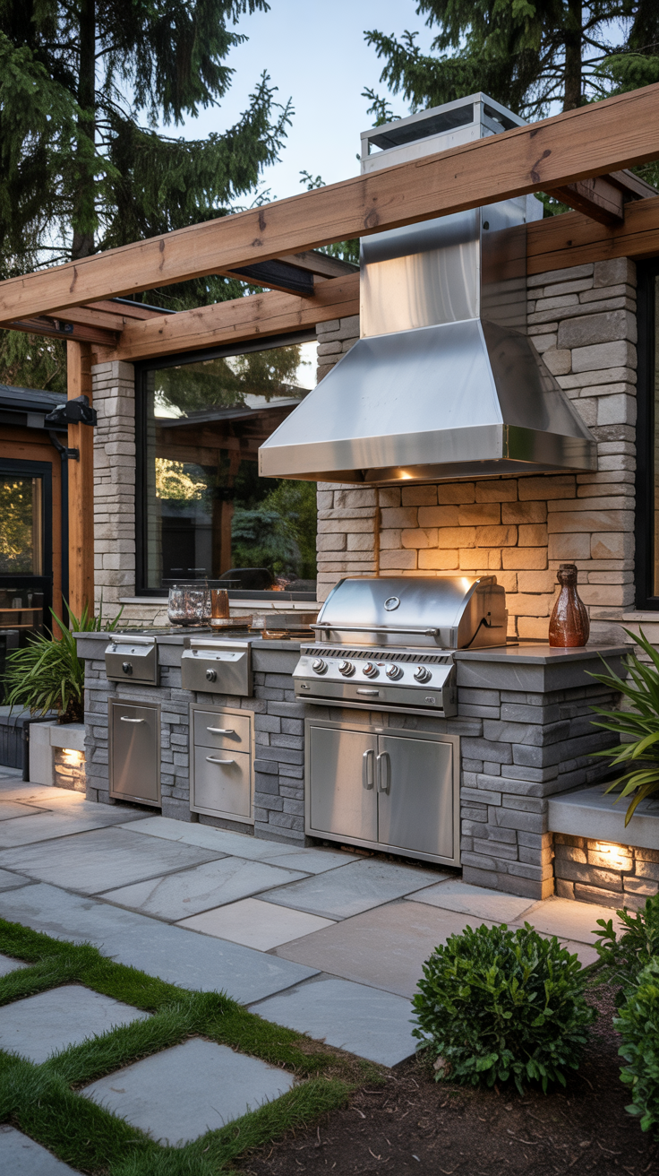 Outdoor BBQ Area with Roof 2026: Top Rooftop & Backyard Grill Design Ideas