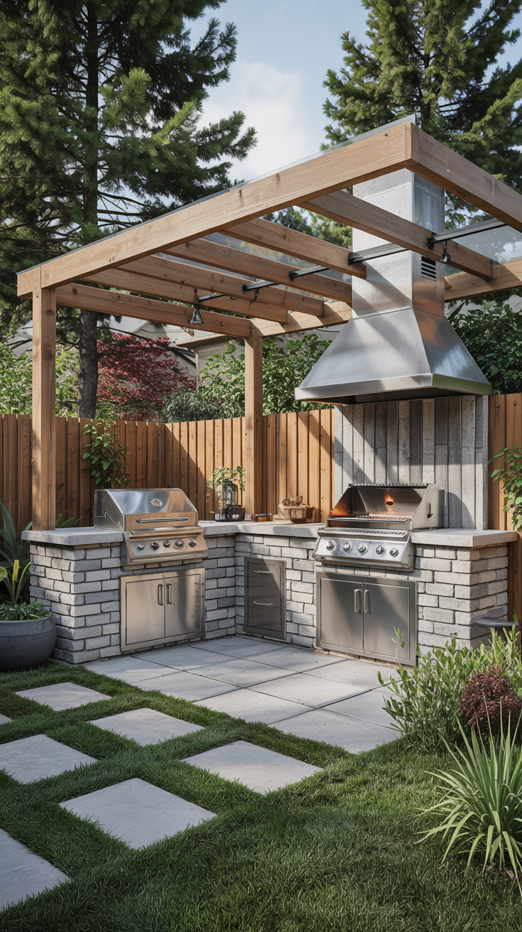 Outdoor BBQ Area with Roof 2026: Top Rooftop & Backyard Grill Design Ideas