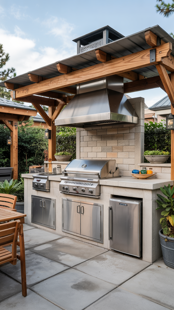 Outdoor BBQ Area with Roof 2026: Top Rooftop & Backyard Grill Design Ideas