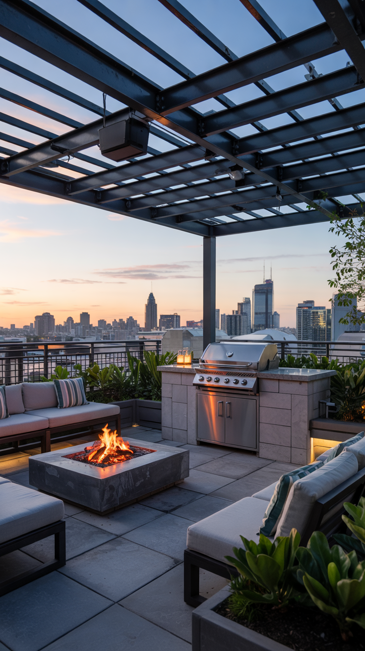 Outdoor BBQ Area with Roof 2026: Top Rooftop & Backyard Grill Design Ideas