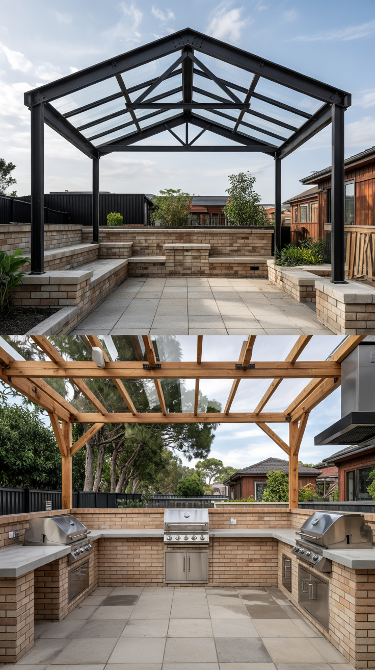 Outdoor BBQ Area with Roof 2026: Top Rooftop & Backyard Grill Design Ideas