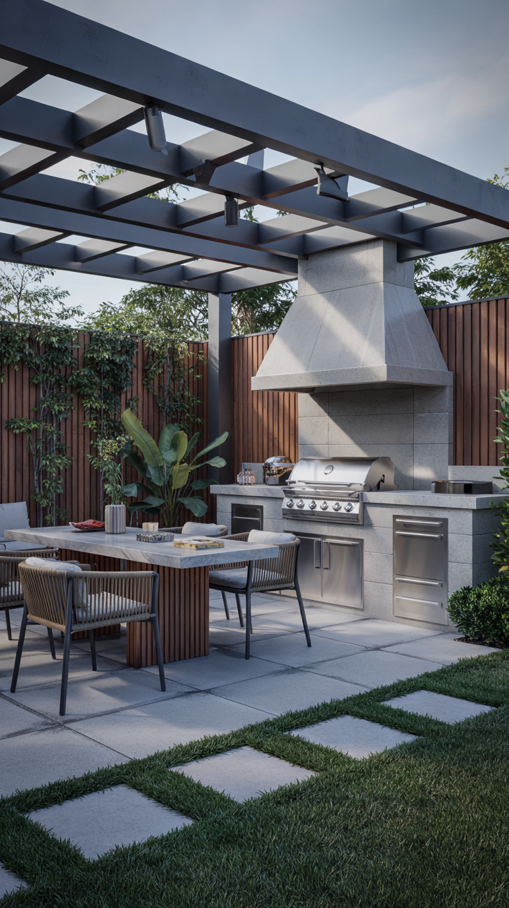 Outdoor BBQ Area with Roof 2026: Top Rooftop & Backyard Grill Design Ideas