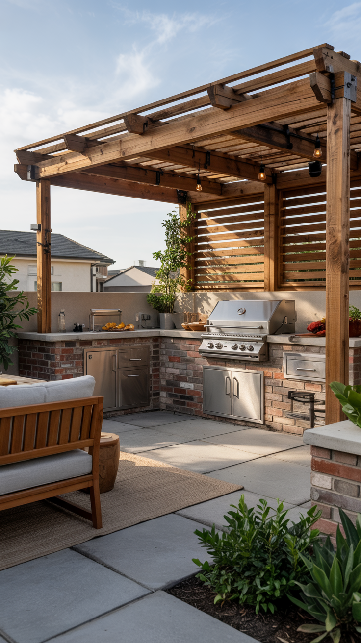 Outdoor BBQ Area with Roof 2026: Top Rooftop & Backyard Grill Design Ideas