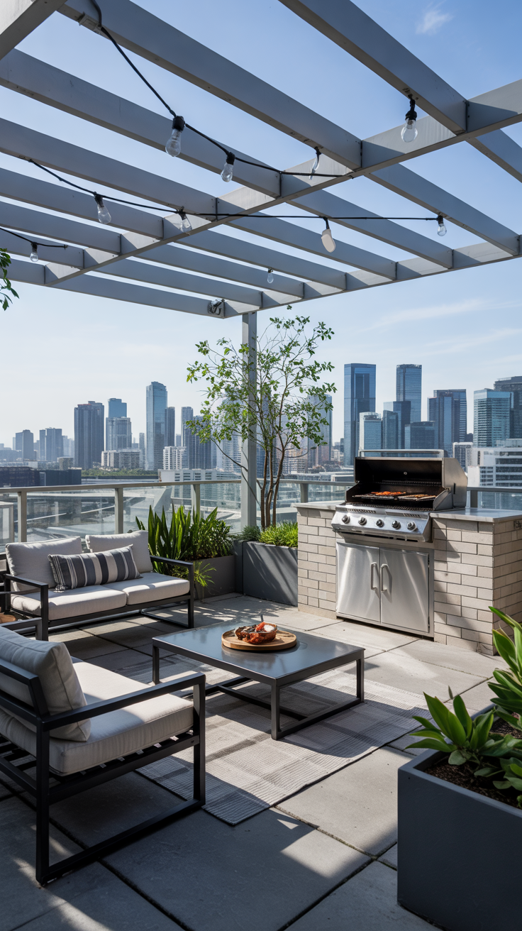 Outdoor BBQ Area with Roof 2026: Top Rooftop & Backyard Grill Design Ideas