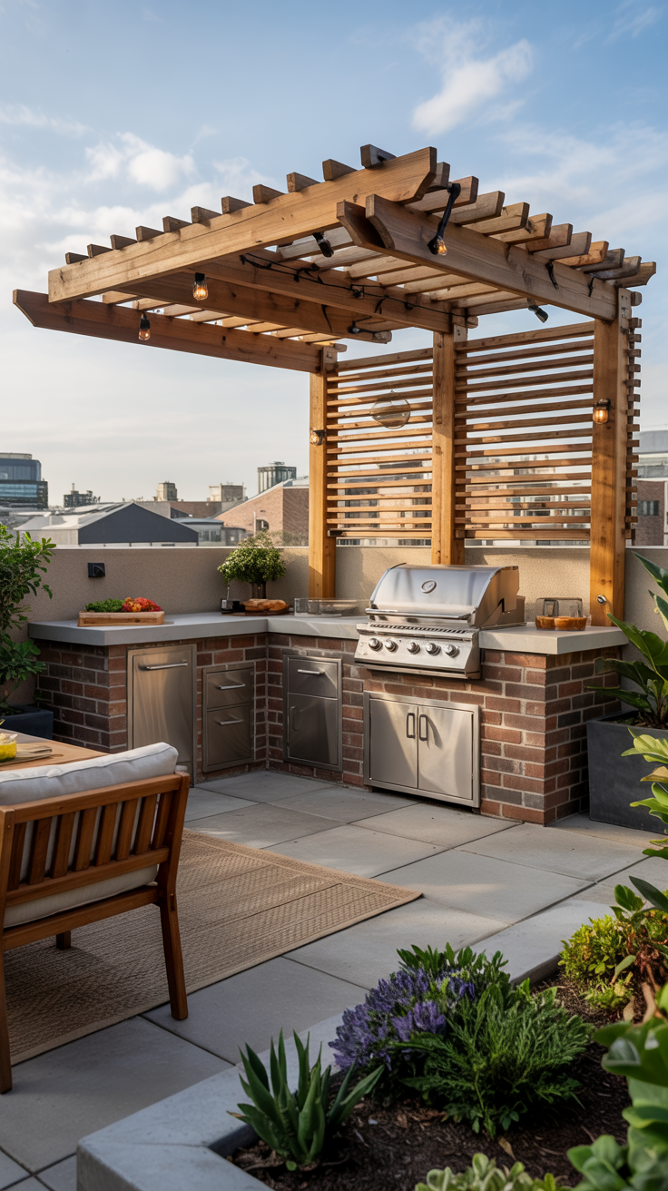 Outdoor BBQ Area with Roof 2026: Top Rooftop & Backyard Grill Design Ideas