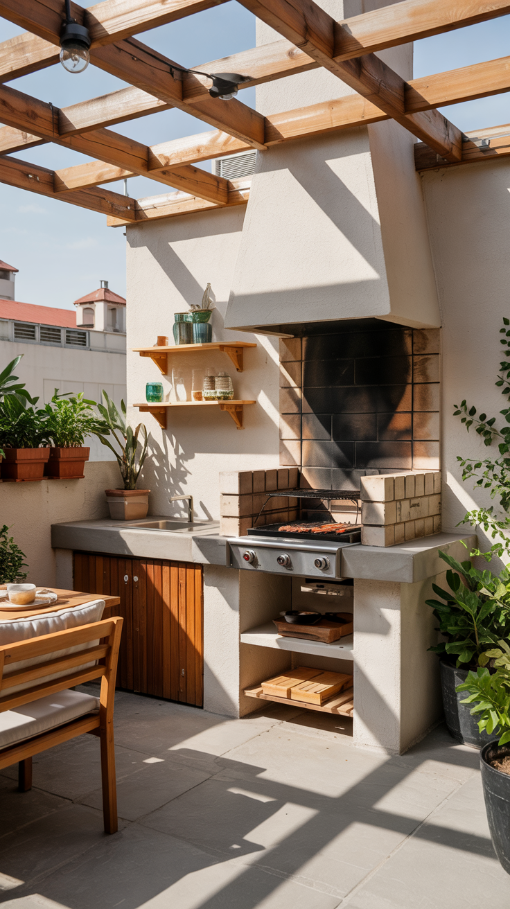 Outdoor BBQ Area with Roof 2026: Top Rooftop & Backyard Grill Design Ideas