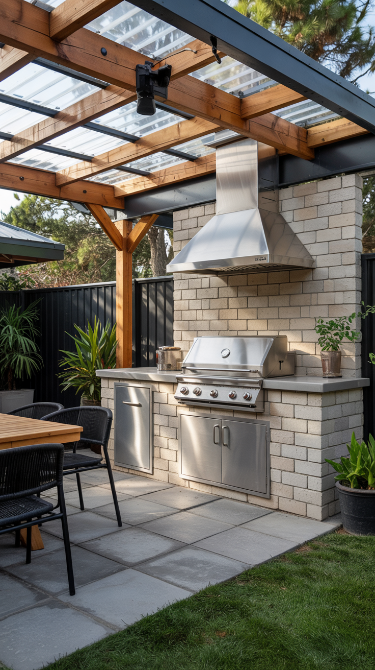 Outdoor BBQ Area with Roof 2026: Top Rooftop & Backyard Grill Design Ideas