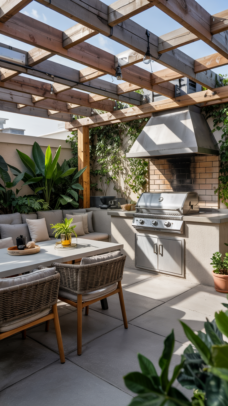 Outdoor BBQ Area with Roof 2026: Top Rooftop & Backyard Grill Design Ideas