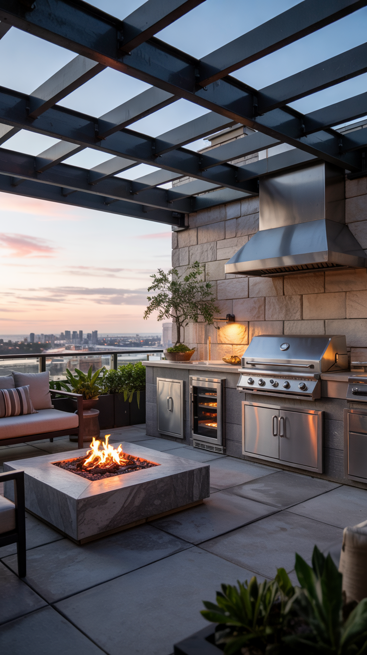 Outdoor BBQ Area with Roof 2026: Top Rooftop & Backyard Grill Design Ideas