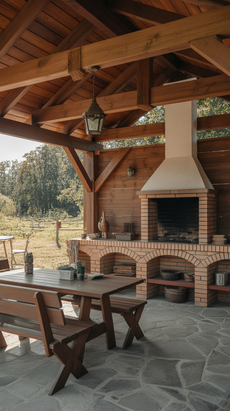 Outdoor BBQ Area with Roof 2026: Top Rooftop & Backyard Grill Design Ideas