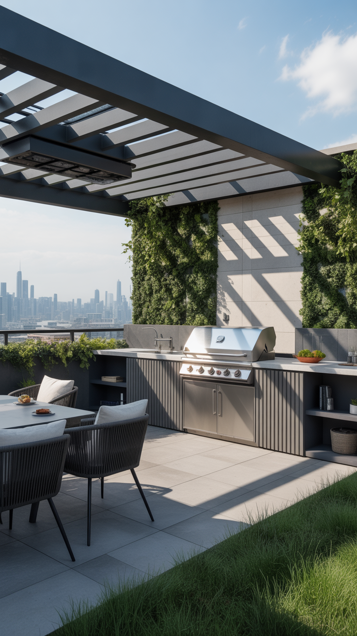 Outdoor BBQ Area with Roof 2026: Top Rooftop & Backyard Grill Design Ideas