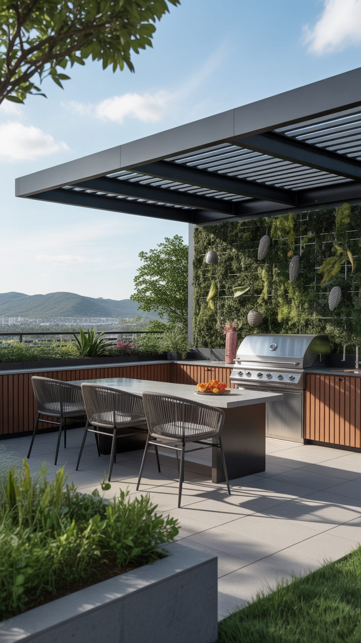 Outdoor BBQ Area with Roof 2026: Top Rooftop & Backyard Grill Design Ideas