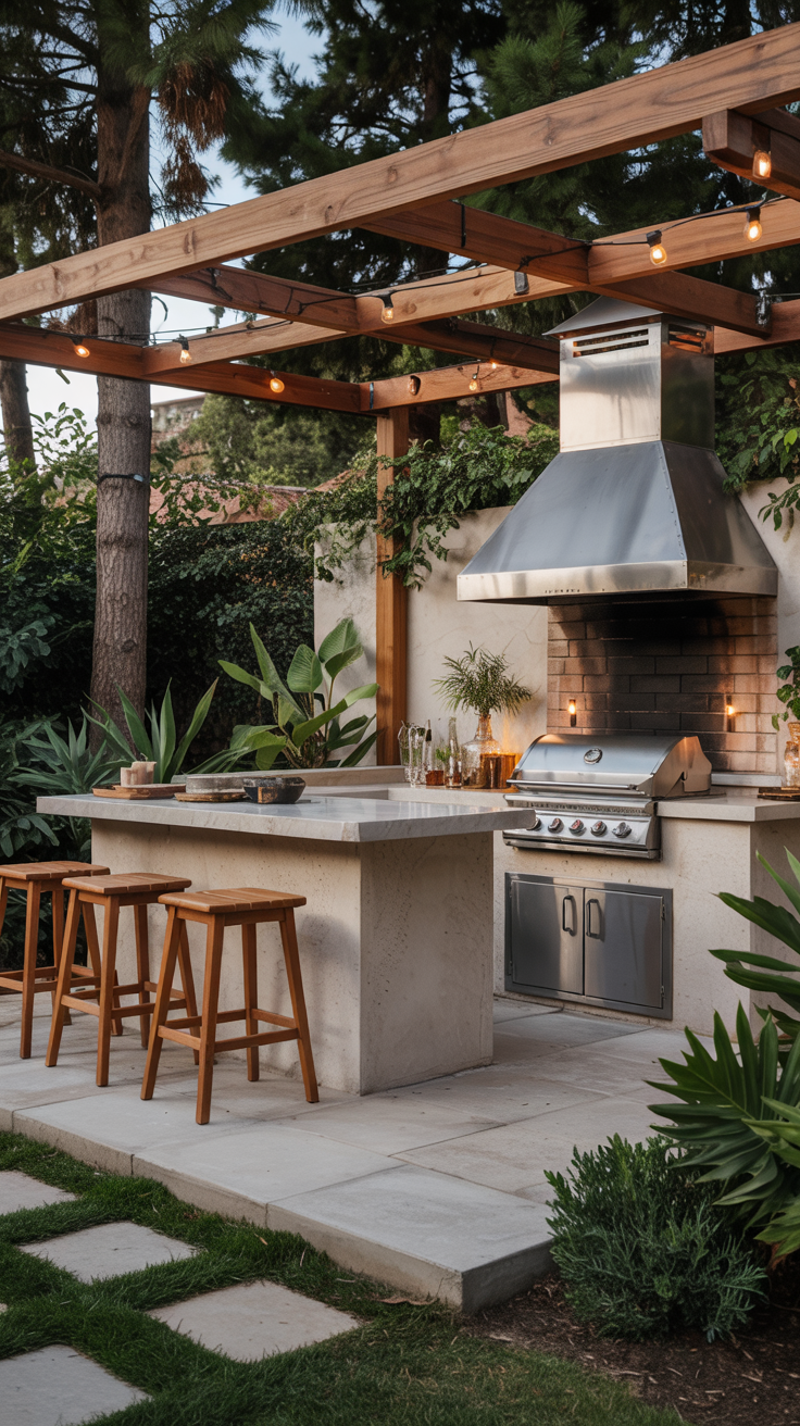 Outdoor BBQ Area with Roof 2026: Top Rooftop & Backyard Grill Design Ideas