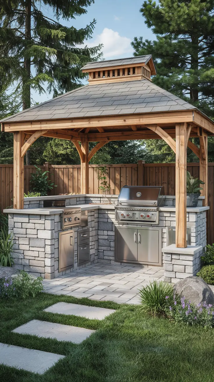 Outdoor Kitchen with a Gazebo 2026: Backyard Ideas, Designs & Covered Patio Inspiration